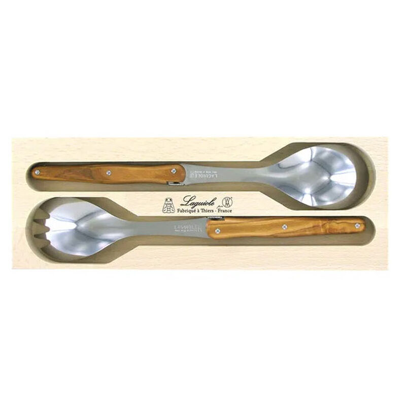 Laguiole Salad Set Olive Wood image number 0
